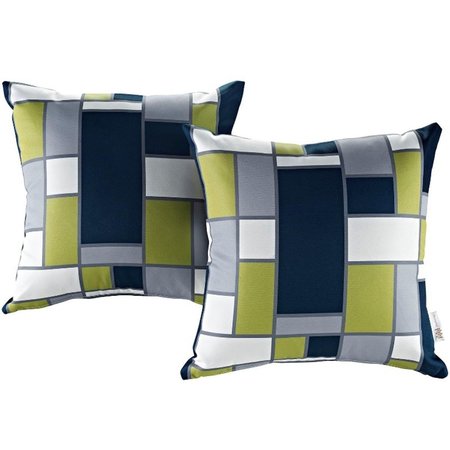 MODWAY Outdoor Patio Pillow Set, Rectangle - 2 Piece EEI-2401-REC